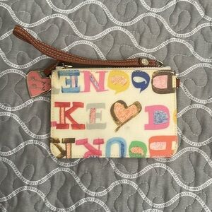 Dooney and Bourke wristlet mutli colored